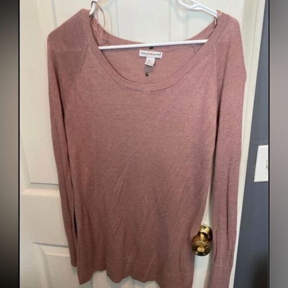 - Woman’s dusty rose‎ long sleeve top size s/p - Picture 1 of 3